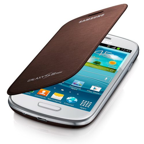 Telef Acc Funda Flipcover Galaxy S3 Mini Marron